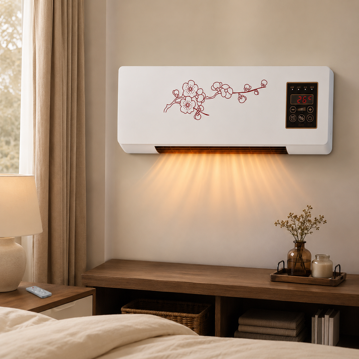 Portable Space Heater Compact Fan Heater  Bathroom Bedroom Office