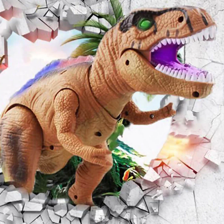 Remote Control Dinosaur Toy with LED Lights and Sound
