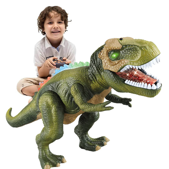 Remote Control Dinosaur Toy with LED Lights and Sound