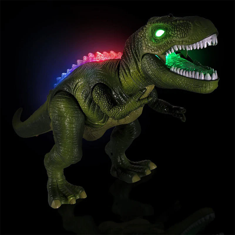Remote Control Dinosaur Toy with LED Lights and Sound