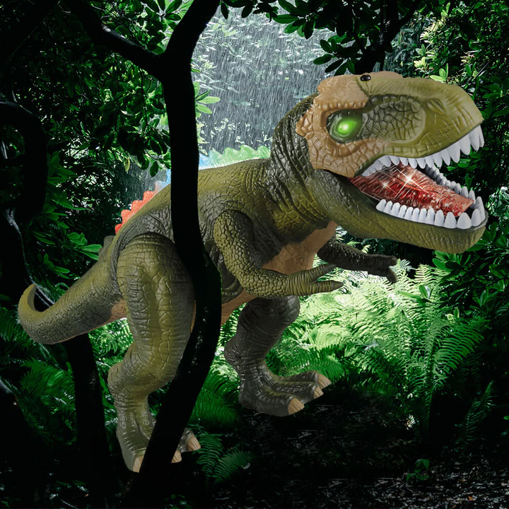 Remote Control Dinosaur Toy with LED Lights and Sound