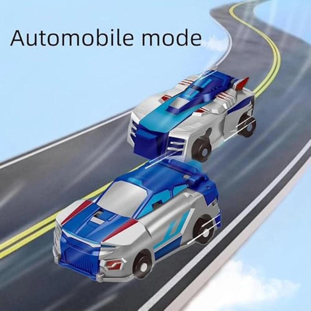 Kids Transformer Car Dinosaur Magnetic Toy Set