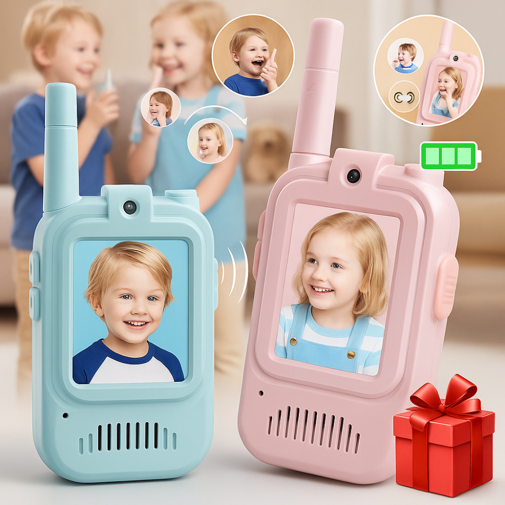 Kids Walkie Talkies Two-Way Video Chat Communication Set