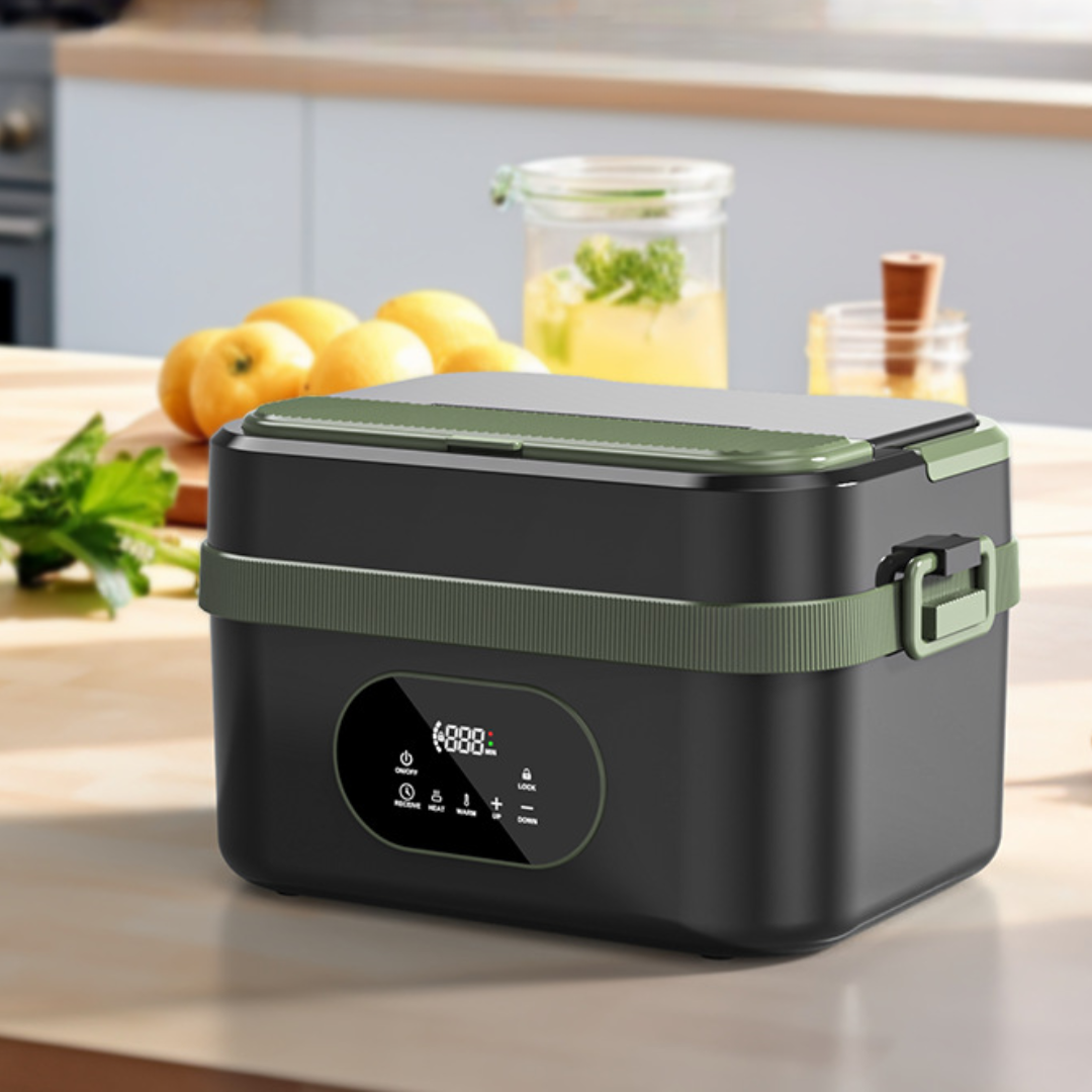 Self-Heating Stainless Steel Lunch Box Food Warmer Portable
