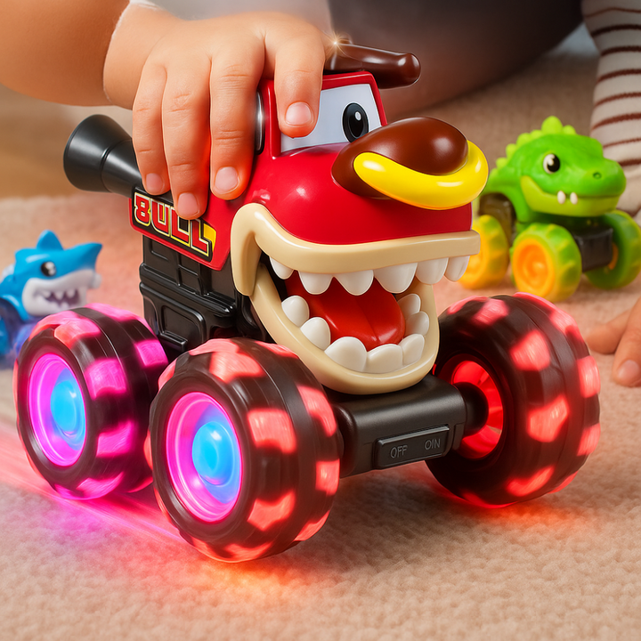 Monster Truck Toy Light Up Cars Play Set