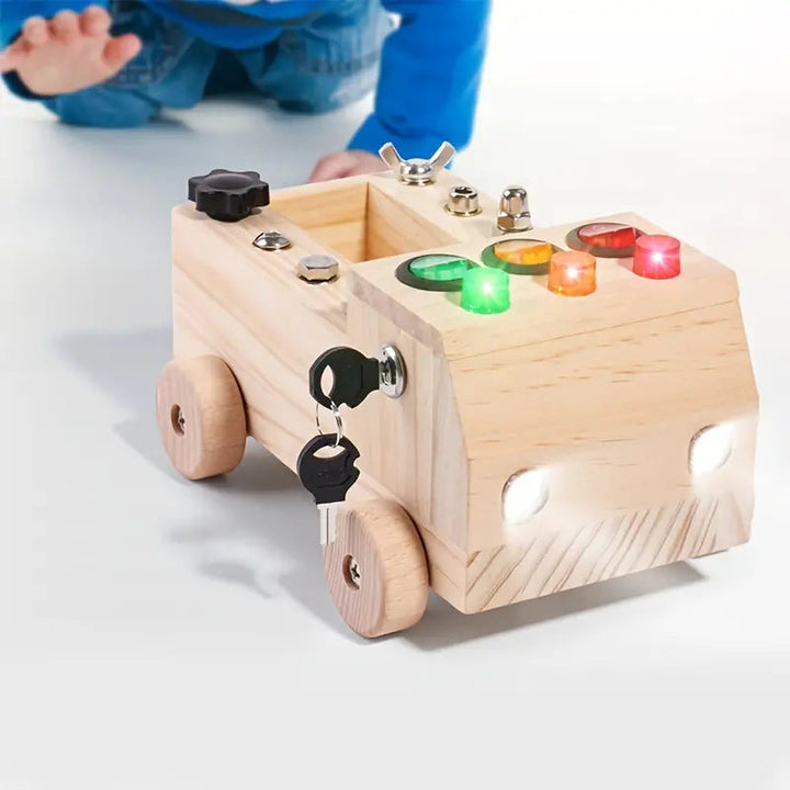 Montessori Busy Board Interactive Toy Fine Motor Skills 3-12 Years