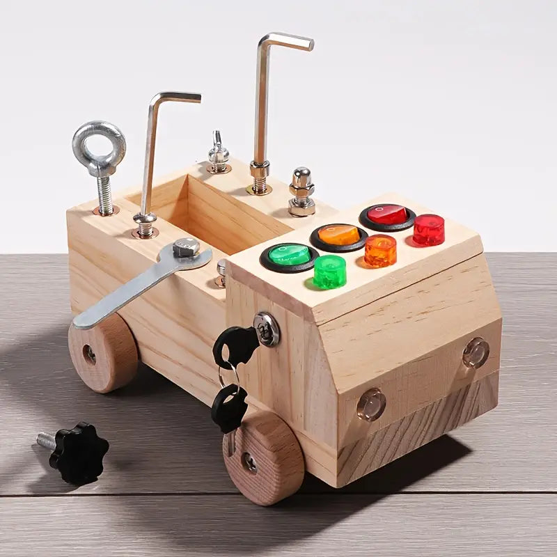 Montessori Busy Board Interactive Toy Fine Motor Skills 3-12 Years