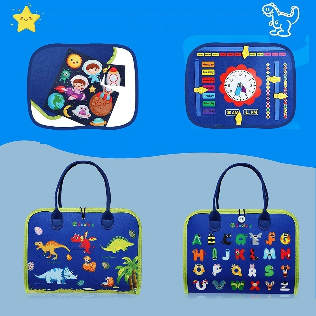 Montessori Activity Book Felt Busy Book for Toddlers Preschoolers