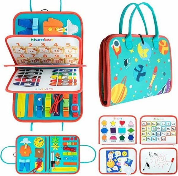 Montessori Activity Book Felt Busy Book for Toddlers Preschoolers