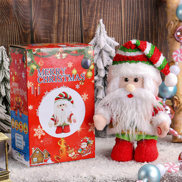 Santa Plush Toy Doll LED Light