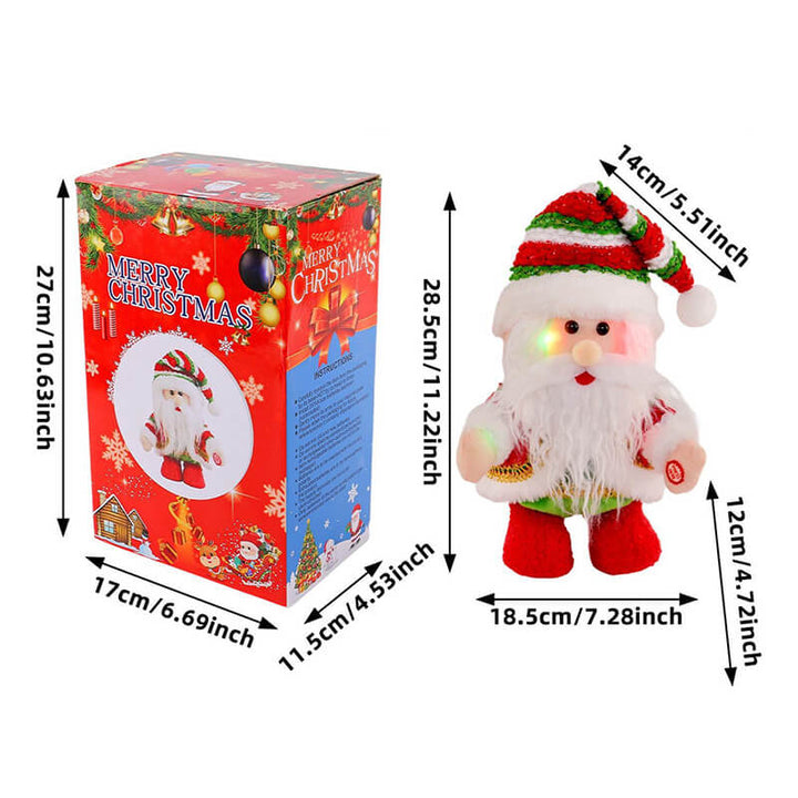 Santa Plush Toy Doll LED Light