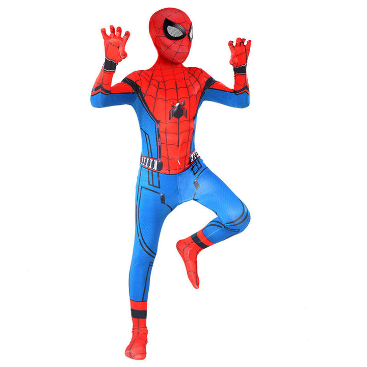 Spider-Man Costume Kids Superhero Jumpsuit Bodysuit Halloween Cosplay