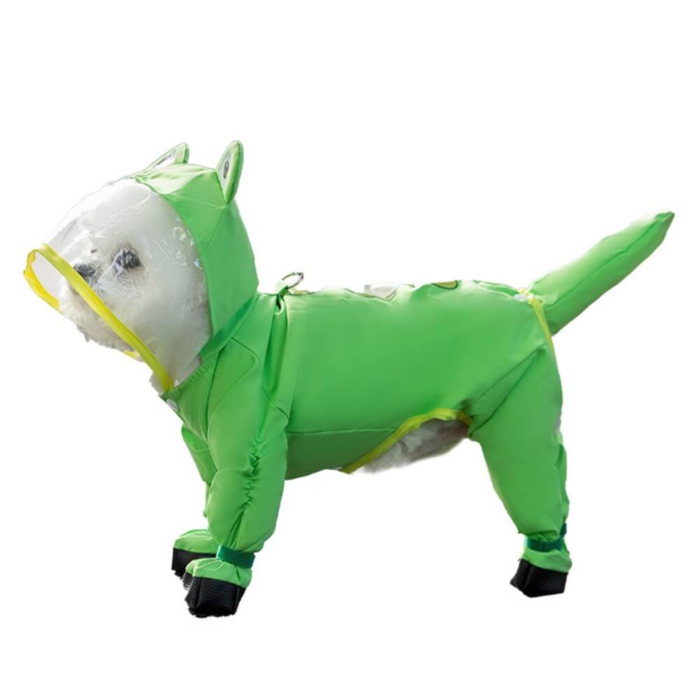 Dog Raincoat Waterproof Full Body Coverage Adjustable