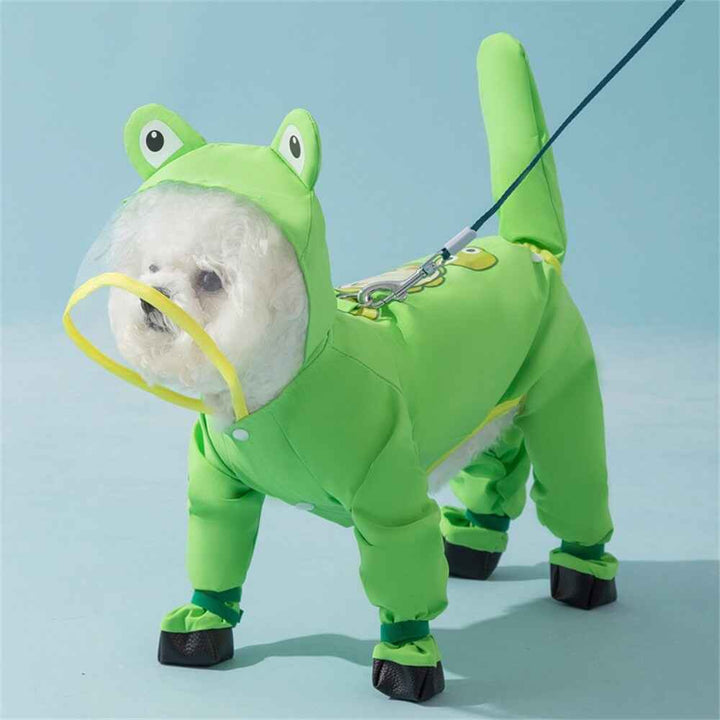 Dog Raincoat Waterproof Full Body Coverage Adjustable