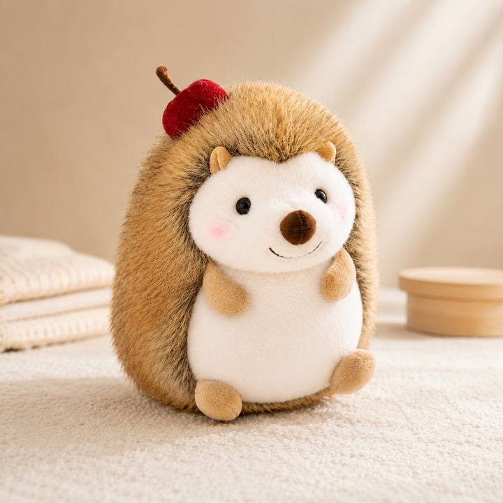 Cute Hedgehog Plush Toy Soft Lifelike Sleeping Doll Kids Gift