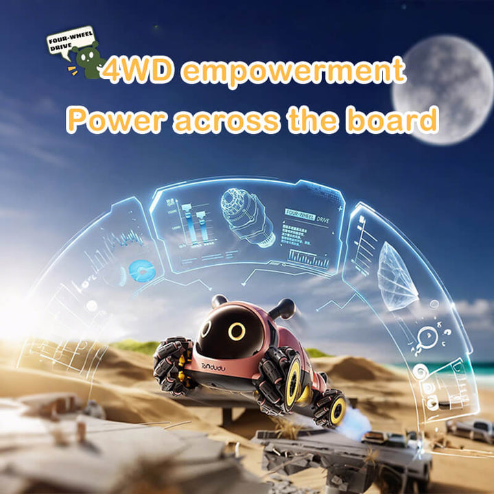 RC Stunt Car Remote Control 4WD 360 Degree Rotation with Music Lights