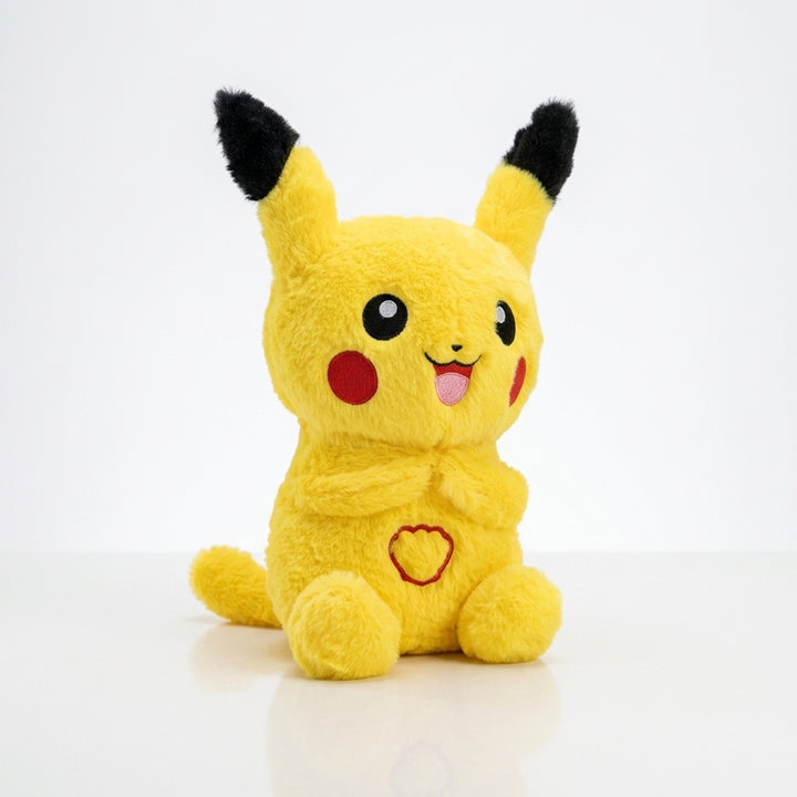 Cute Cartoon Plush Doll Breathing Light Music Soothing Sleeping Kids Gift