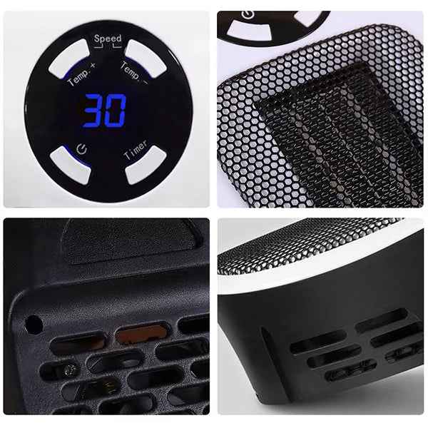 Compact Fan Heater with Remote Control
