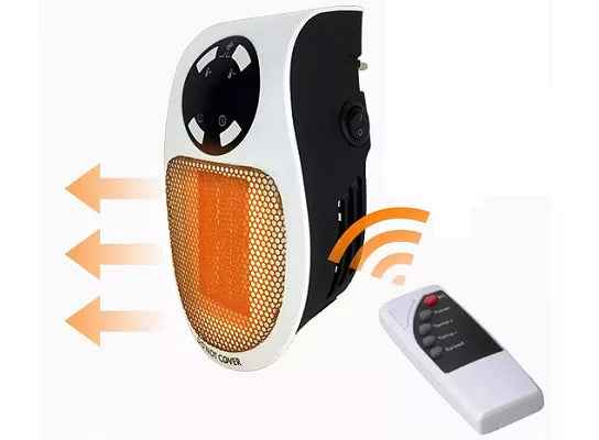 Compact Fan Heater with Remote Control