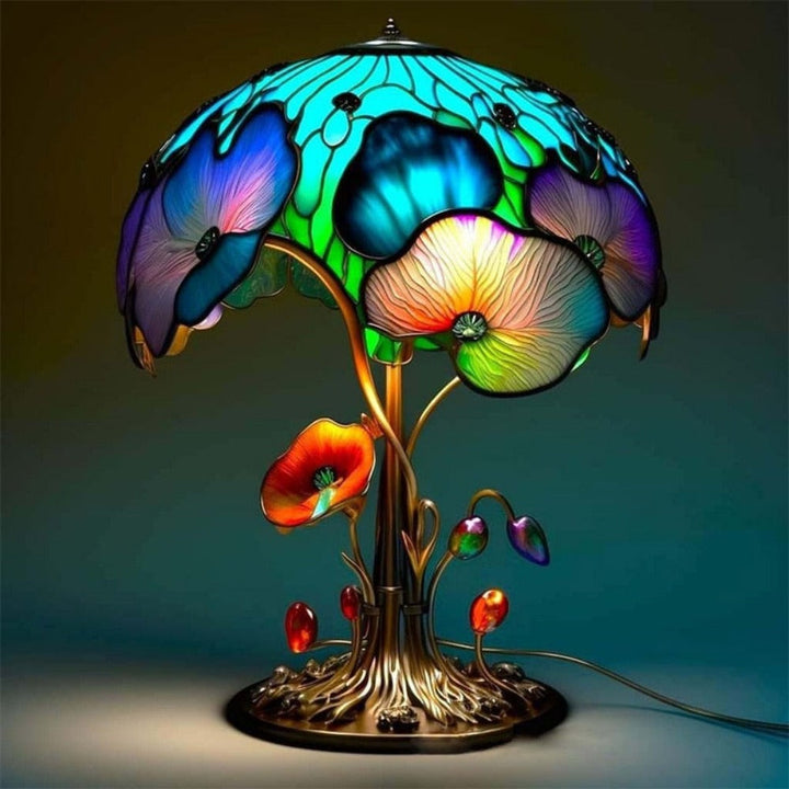 Stained Glass Mushroom Table Lamp 9 Style Options