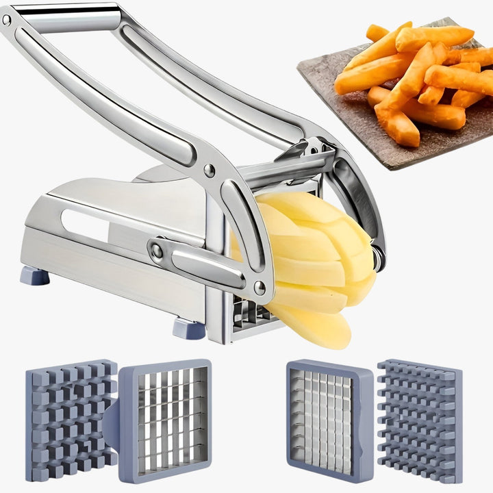 Manual French Fry Cutter with Interchangeable Blade Grids