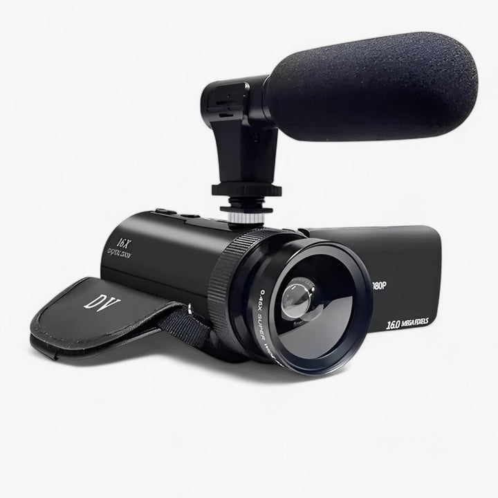 HD Video Camcorder with External Microphone