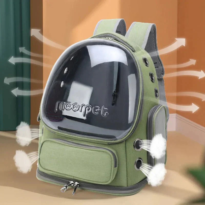 Cat Carrier Backpack Transparent Breathable Design