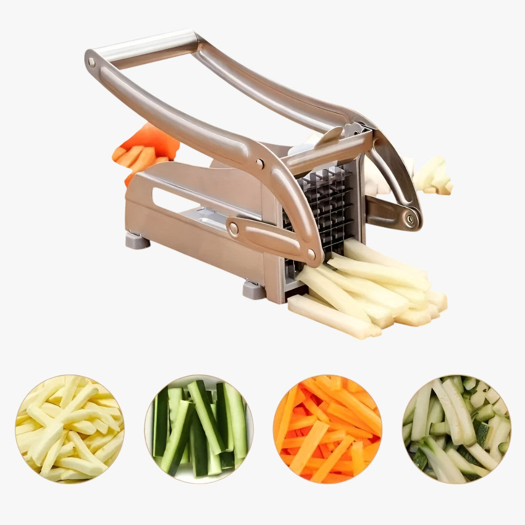 Manual French Fry Cutter with Interchangeable Blade Grids