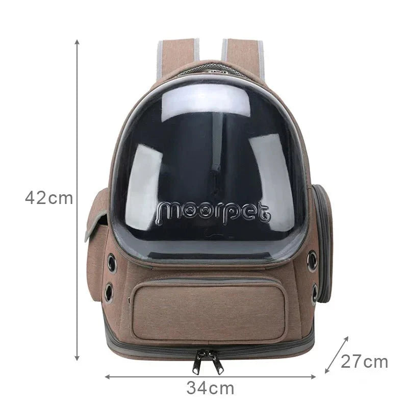 Cat Carrier Backpack Transparent Breathable Design