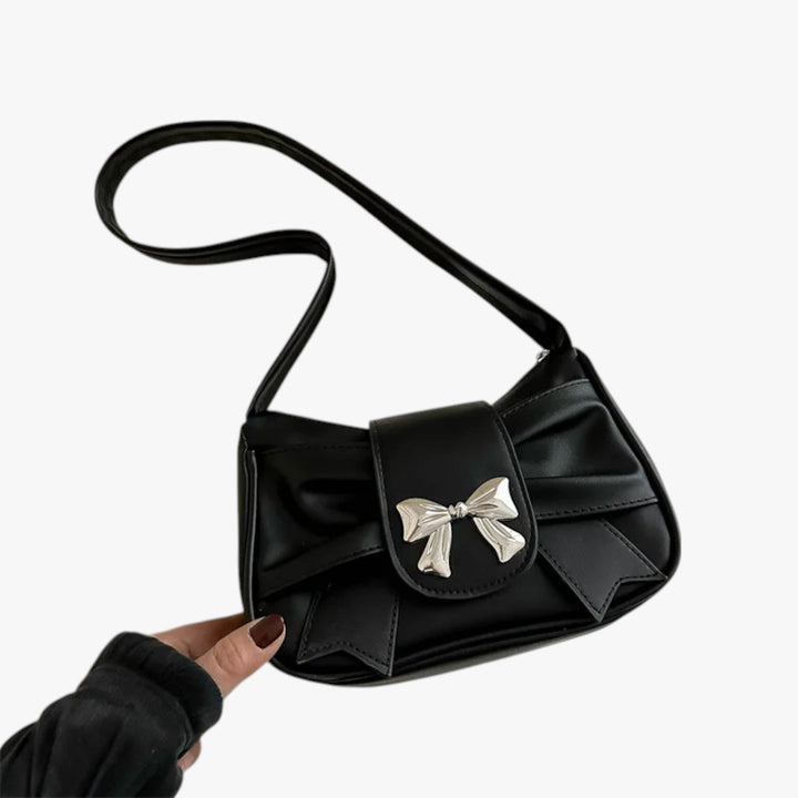 Womens PU Leather Shoulder Bag with Zipper Closure