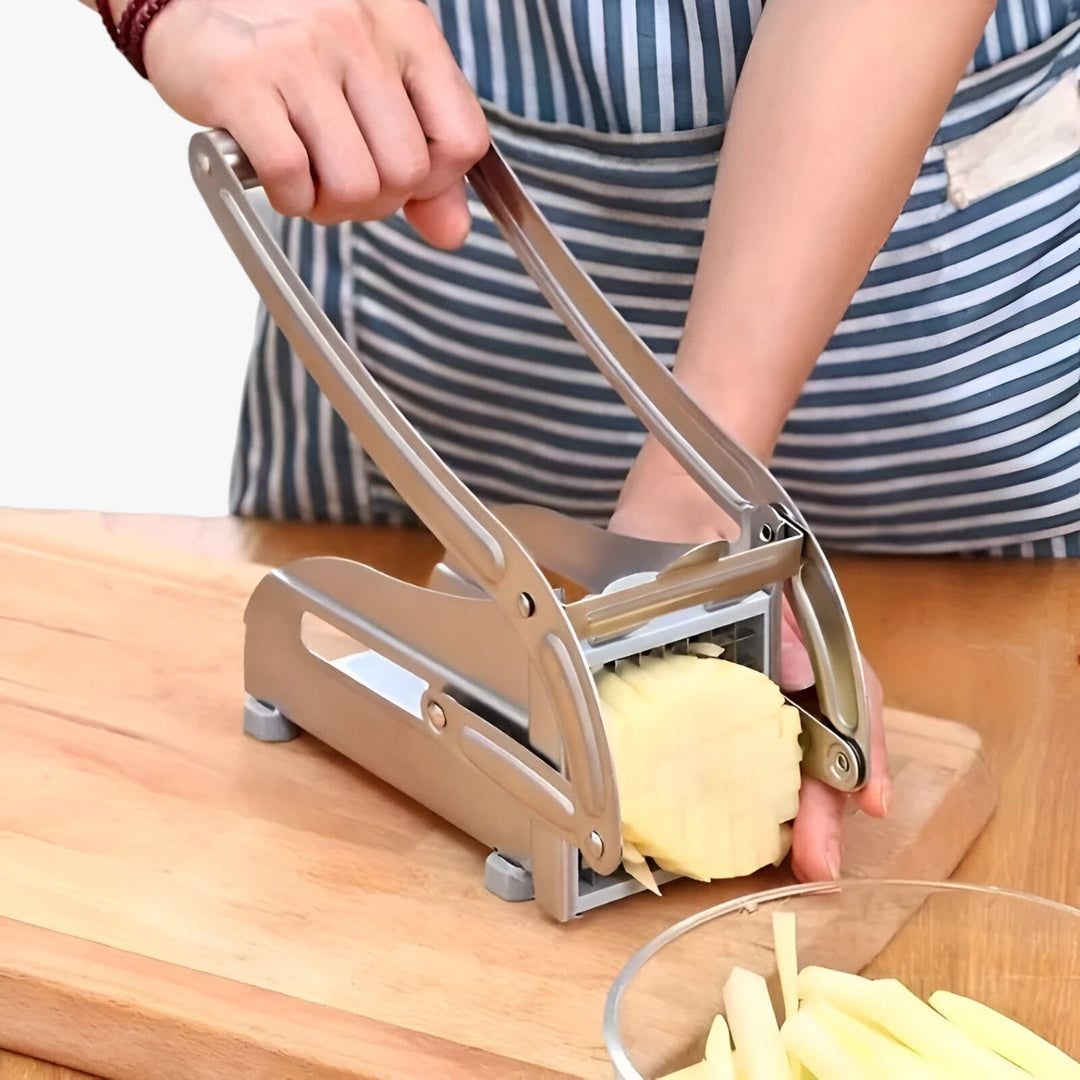 Manual French Fry Cutter with Interchangeable Blade Grids