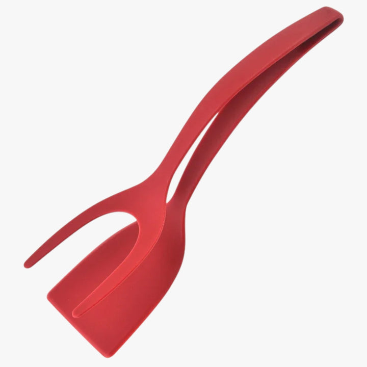 2 in 1 Silicone Spatula Tongs Kitchen Utensil