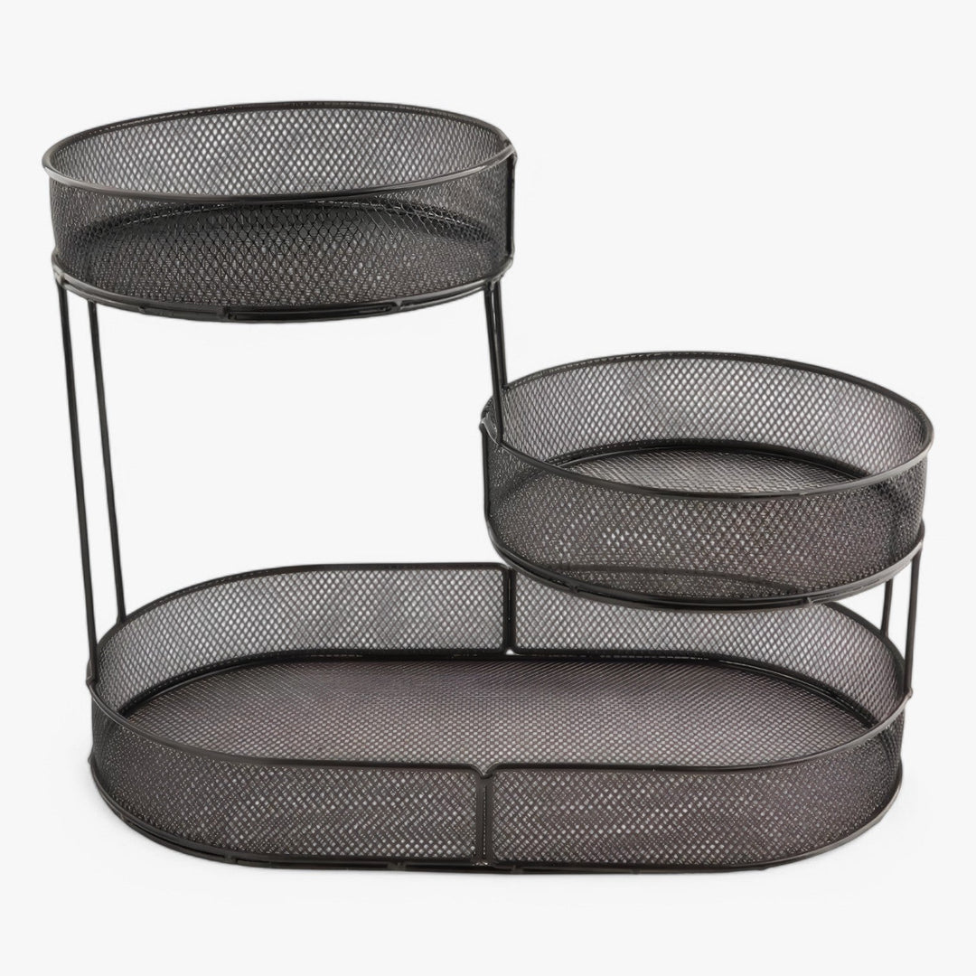 Multi Tier Iron Fruit Basket Organizer for Kitchen