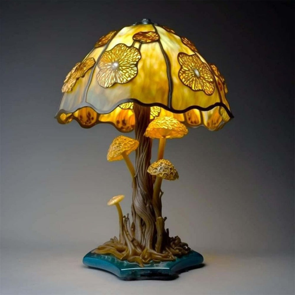 Stained Glass Mushroom Table Lamp 9 Style Options