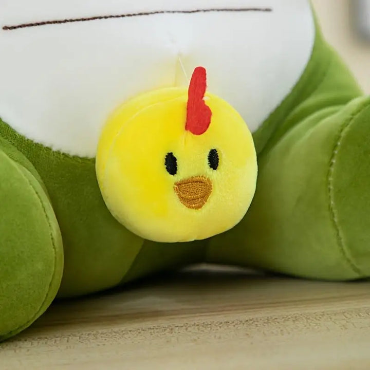 Green Chick Dinosaur Plush Toy Quirky Holiday Prank Gift Idea