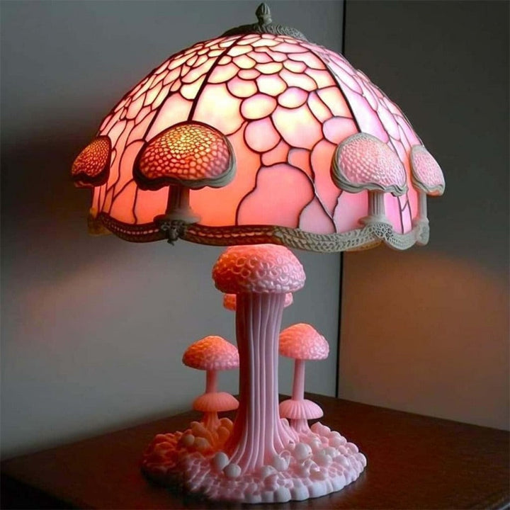 Stained Glass Mushroom Table Lamp 9 Style Options