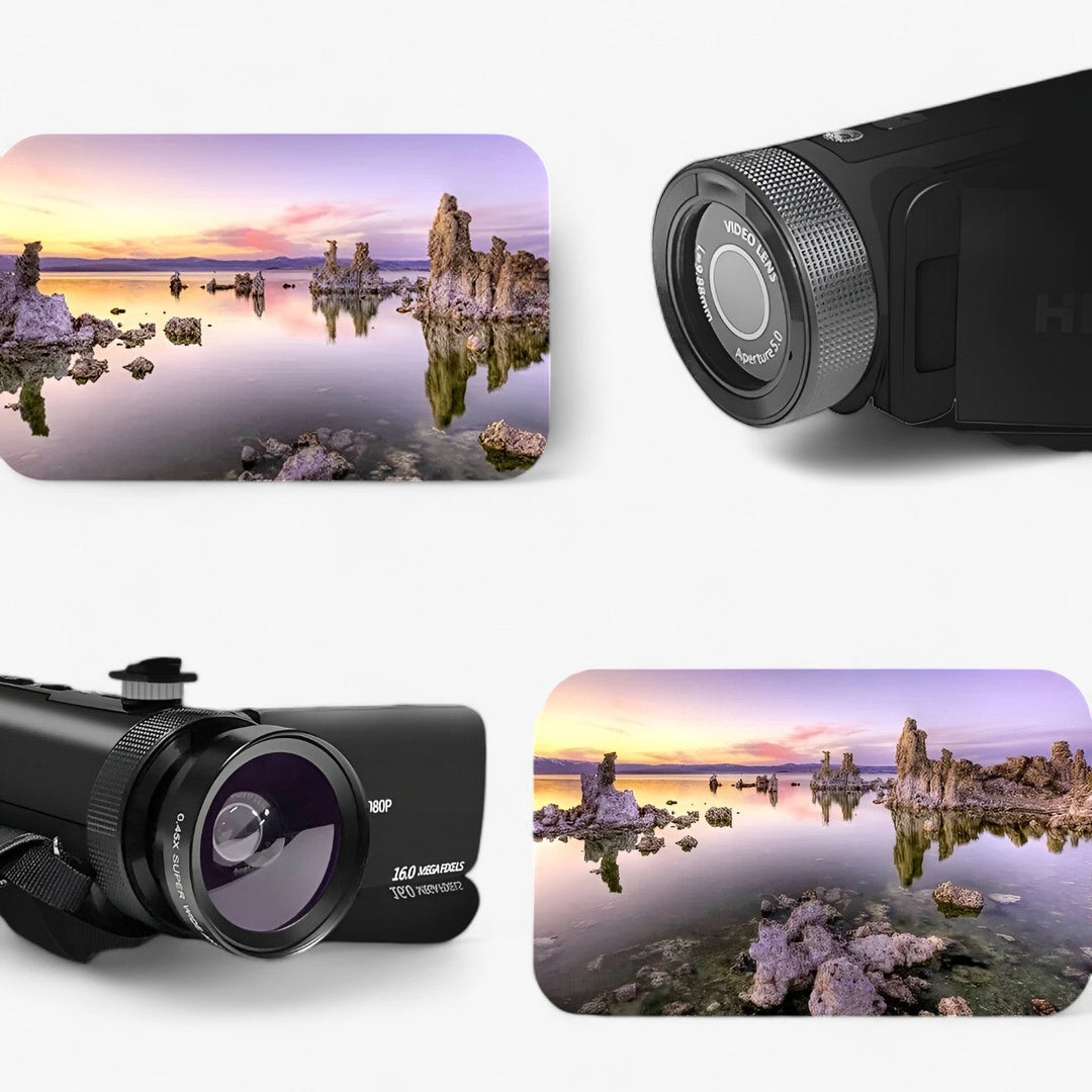 HD Video Camcorder with External Microphone