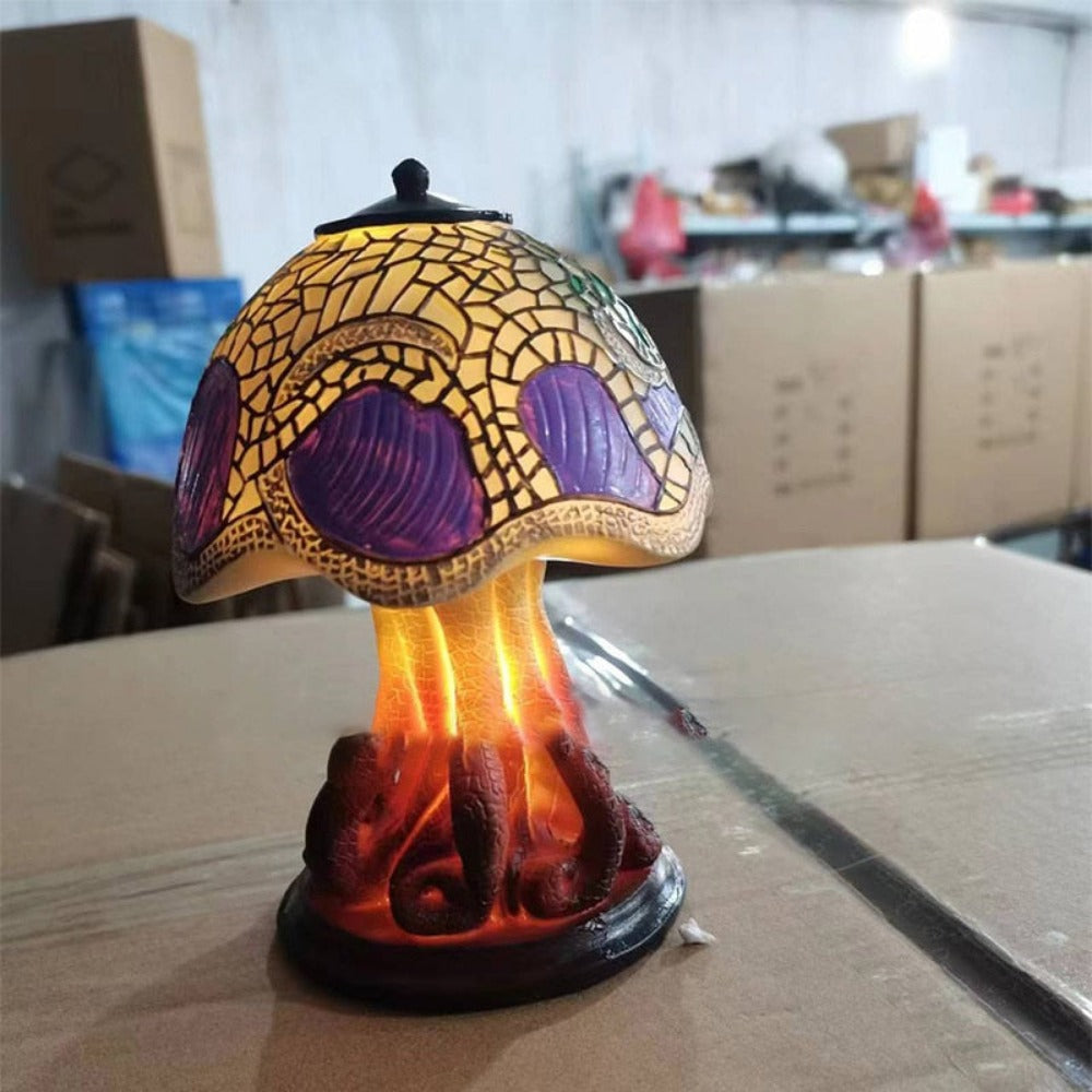 Stained Glass Mushroom Table Lamp 9 Style Options