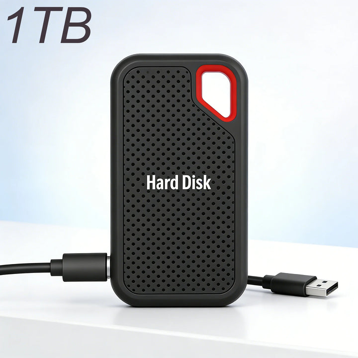 Portable External SSD USB-C Rugged Shock-Resistant Storage Drive