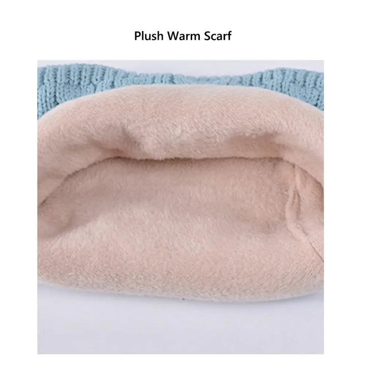 Kids Winter Hat Scarf Gloves Ear Warmer Neck Warmer Set