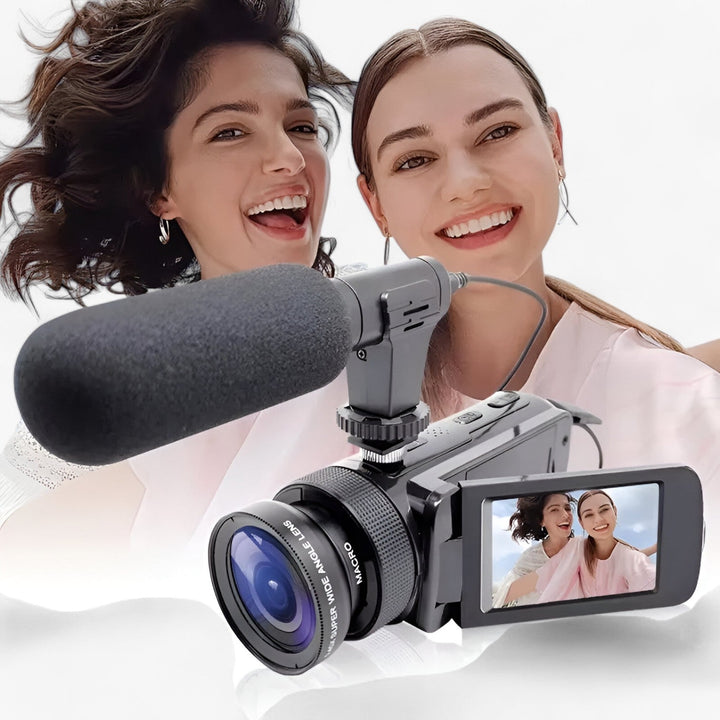 HD Video Camcorder with External Microphone