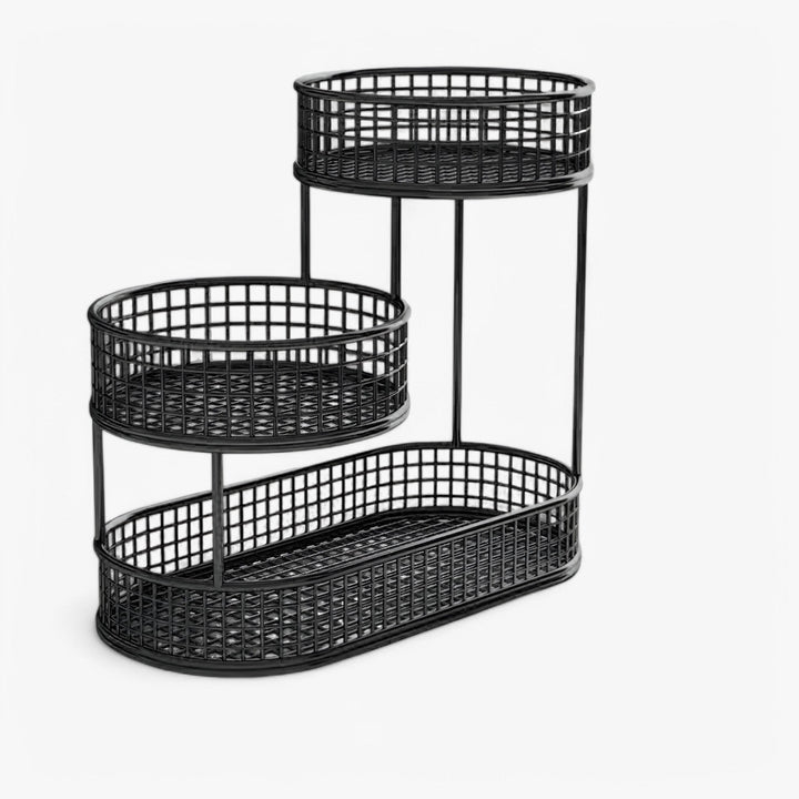 Multi Tier Iron Fruit Basket Organizer for Kitchen