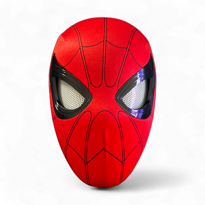 Spiderman Mask with Blinking Movable Eyes LED Light Up Cosplay Mask