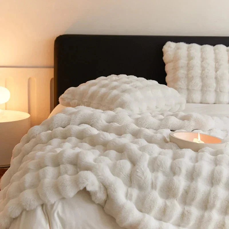 Faux Fur Throw Blanket