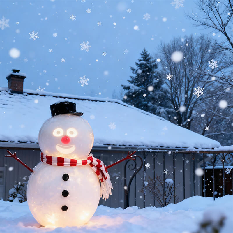Talking Snowman LED Toy Speaker USB Charging