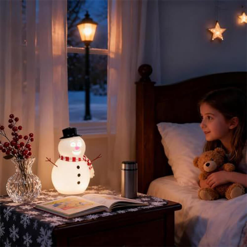 Talking Snowman LED Toy Speaker USB Charging