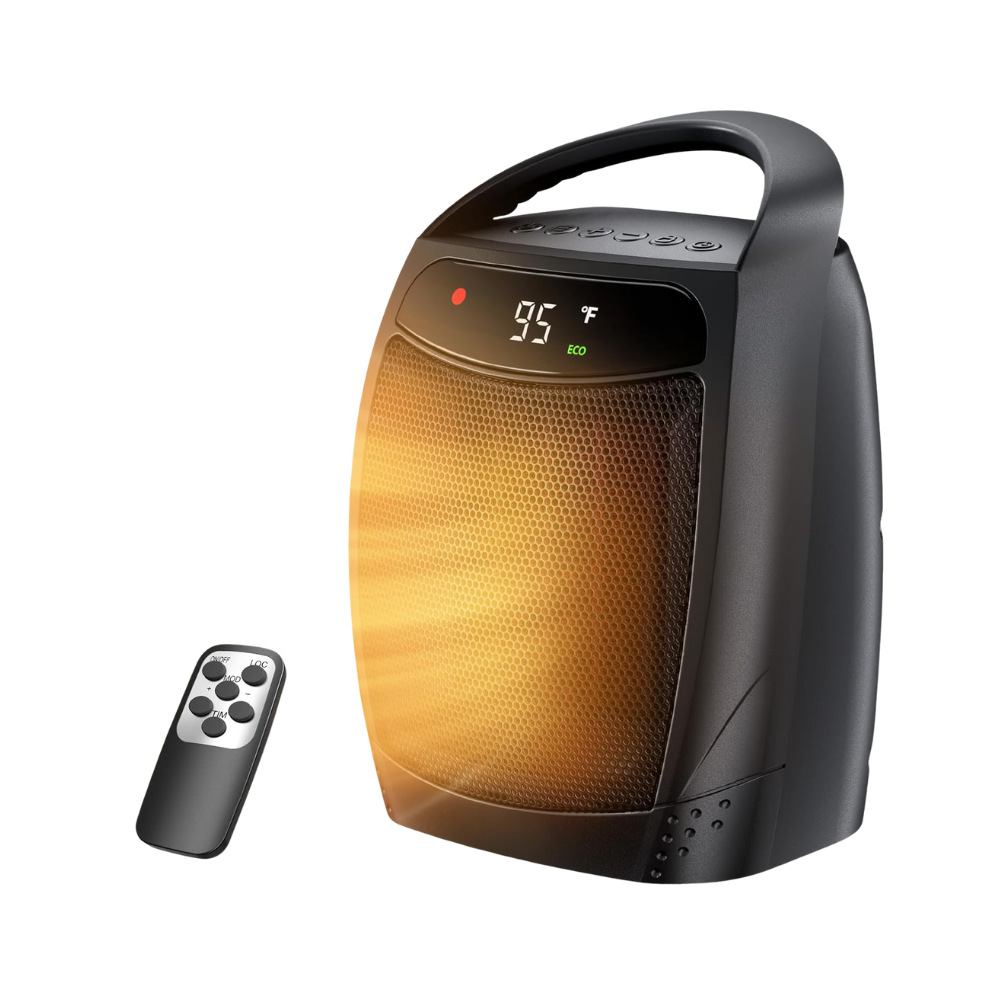 Remote-Controlled Ceramic Space Heater with Temperature Control