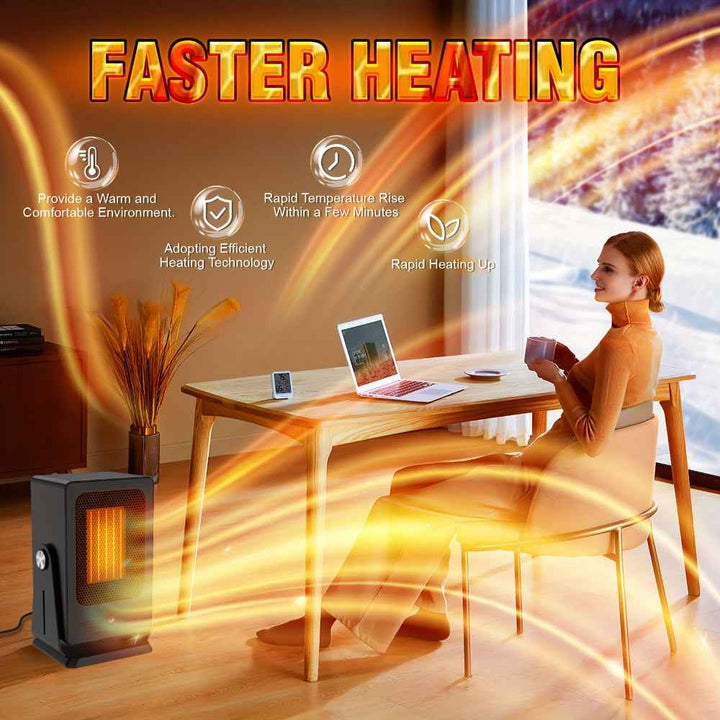 Portable Adjustable Thermostat Space Heater