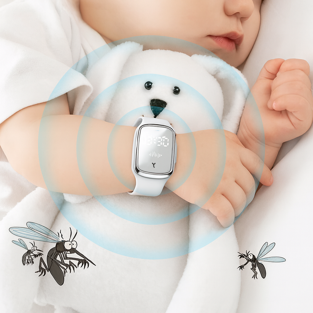 Ultrasonic Mosquito Repellent Wristband Device