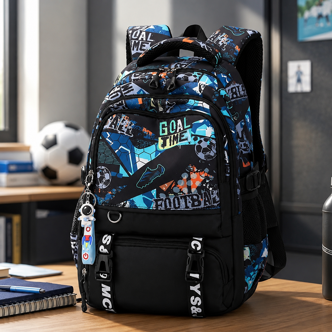 Boys Large Capacity Middle School Laptop Backpack